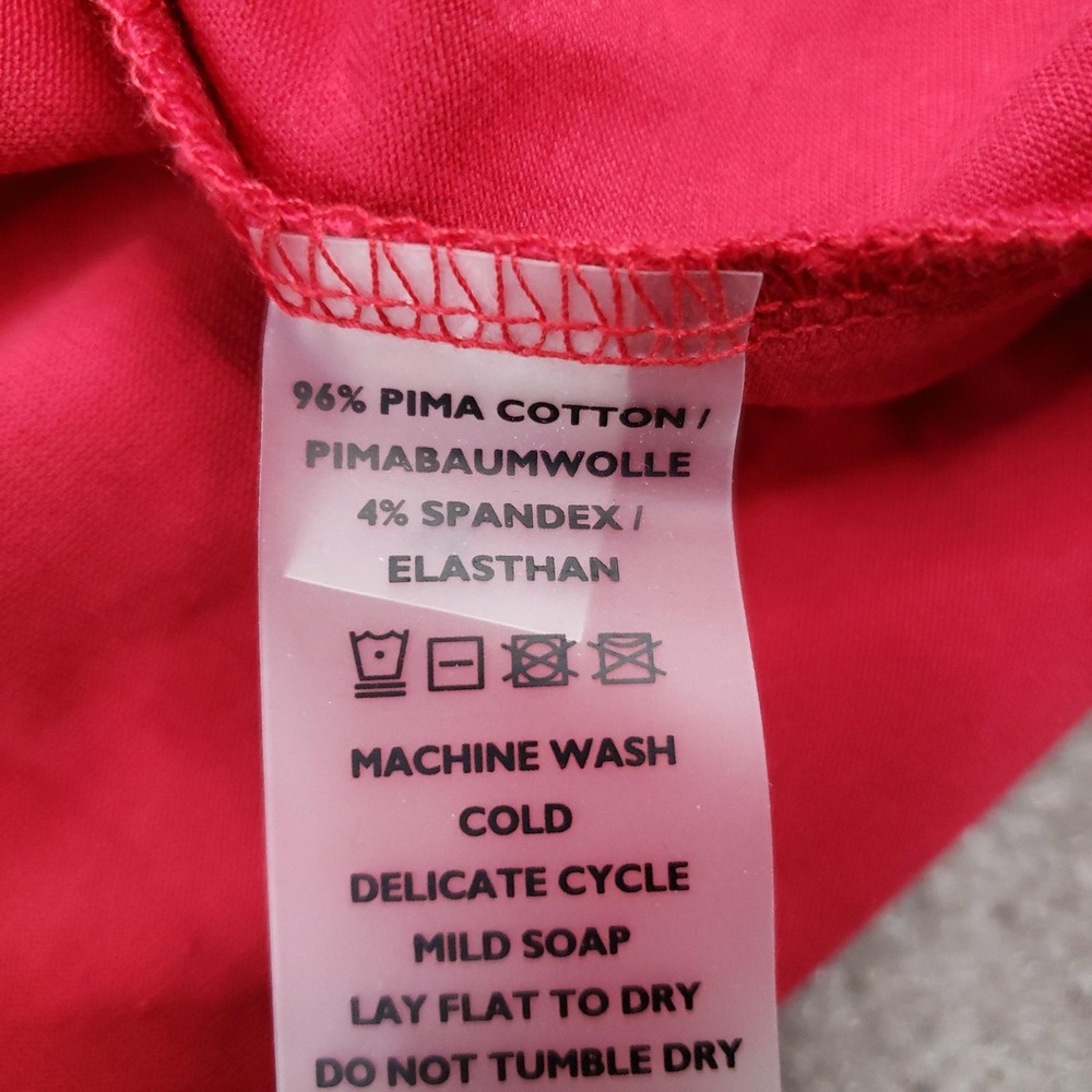 Peruvian Connection Skirt Womens‎ Small Red Pima Cotton Maxi Wrap Stretch - Picture 8 of 9
